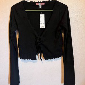 Summer V Neck Knitting Split top with. Sleeves